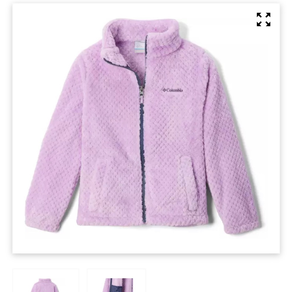 New Columbia Girls Fire Side Sherpa Full Zip jacket
